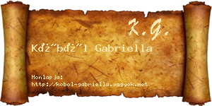 Köböl Gabriella névjegykártya