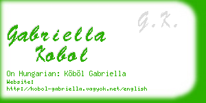gabriella kobol business card