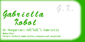 gabriella kobol business card